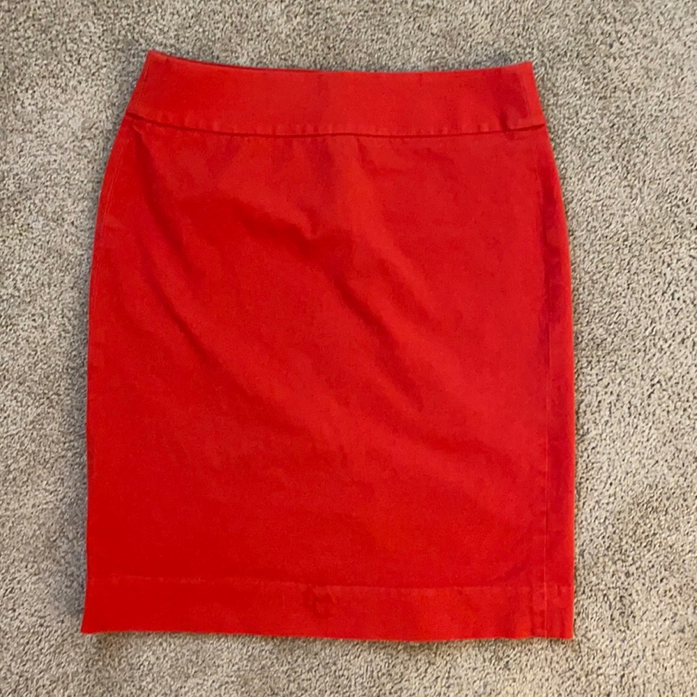 Banana Republic Pencil Skirt in Nantucket Red